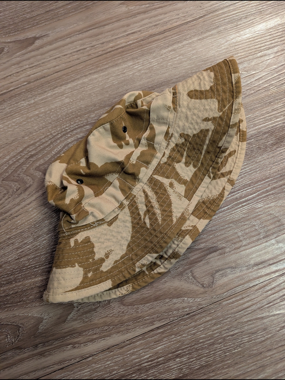 Vintage European Military-Style Desert Camo Bucket Hat